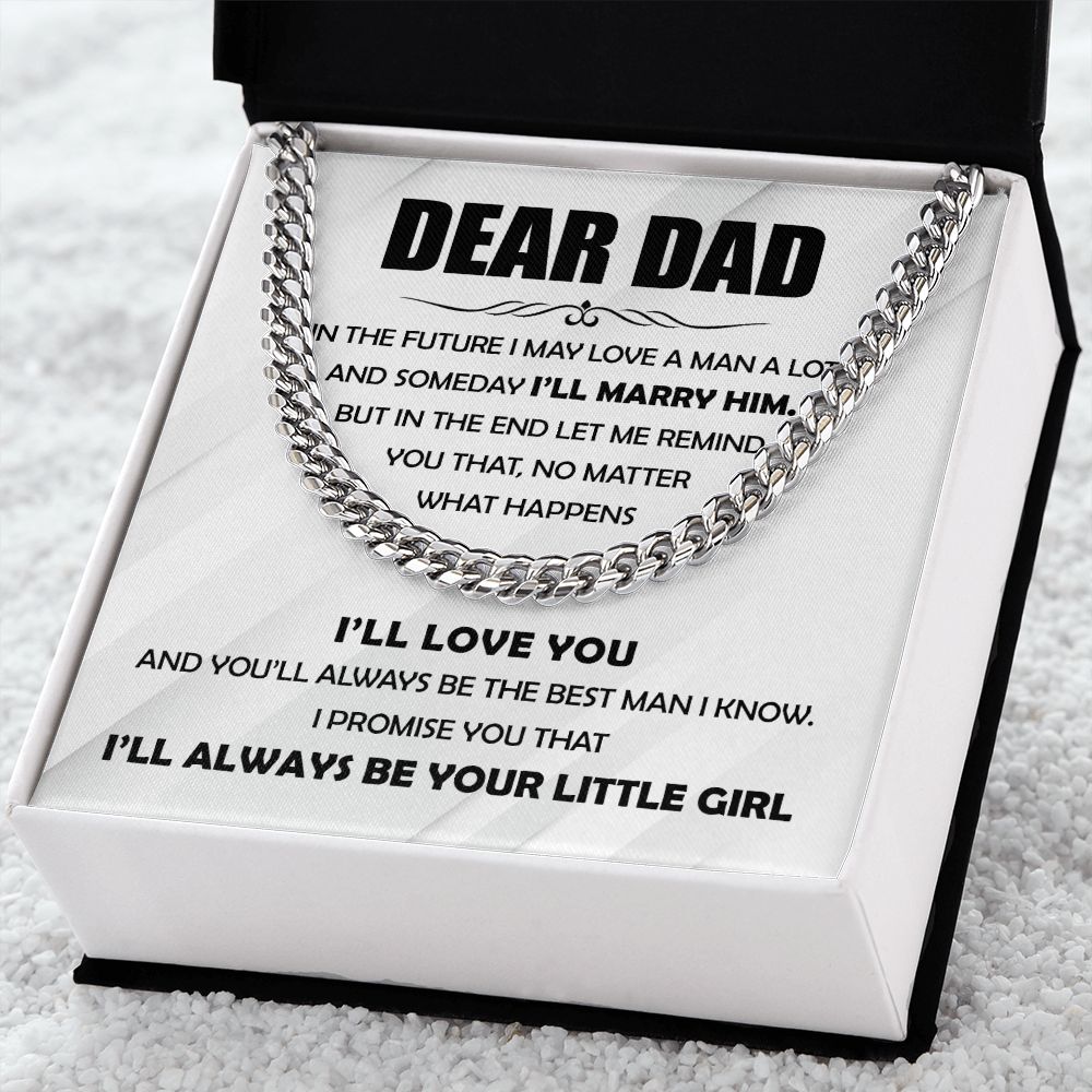 Dear Dad - The Best Man Cuban Chain From Daughter