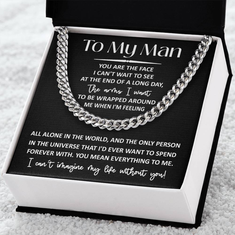 My Man - Mean Everything - Cuban Link Chain Necklace