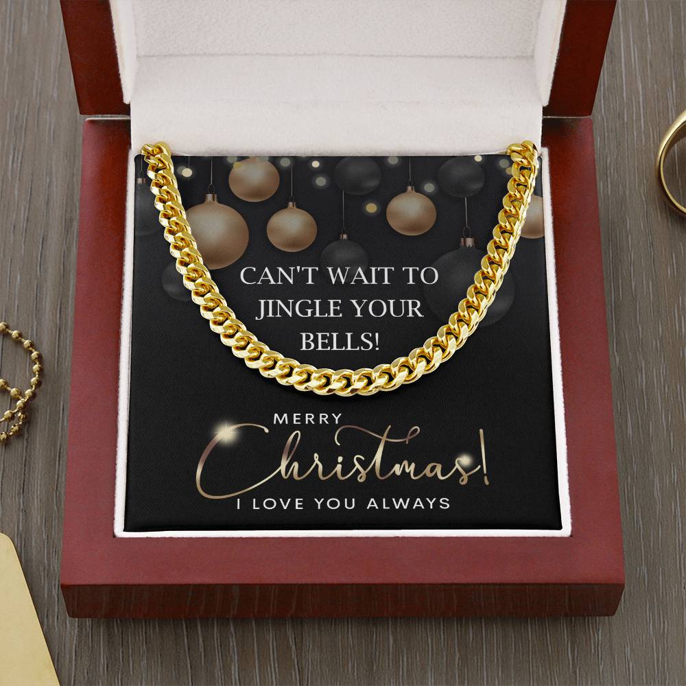 My Man - Cuban Link Chain Necklace - Jingle Your Bells