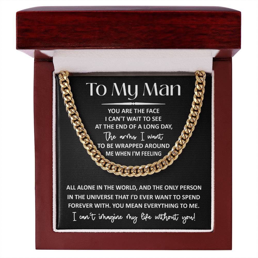 My Man - Mean Everything - Cuban Link Chain Necklace