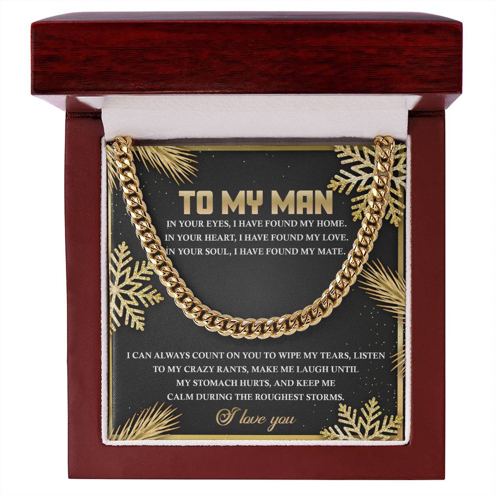 Gift For My Man - Cuban Chain Link Necklace - I Found My Home