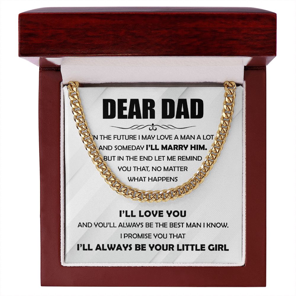 Dear Dad - The Best Man Cuban Chain From Daughter