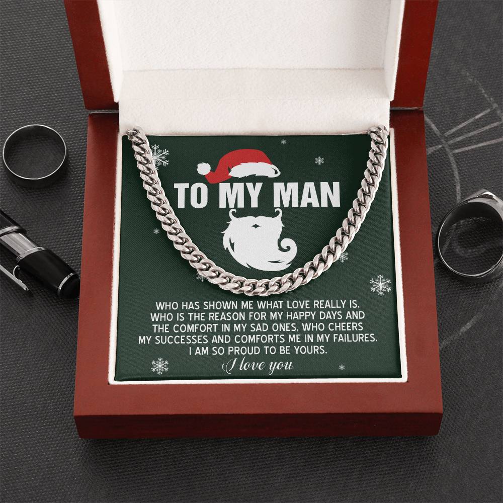 Gift For My Man - Cuban Chain Link Necklace - To Be Yours