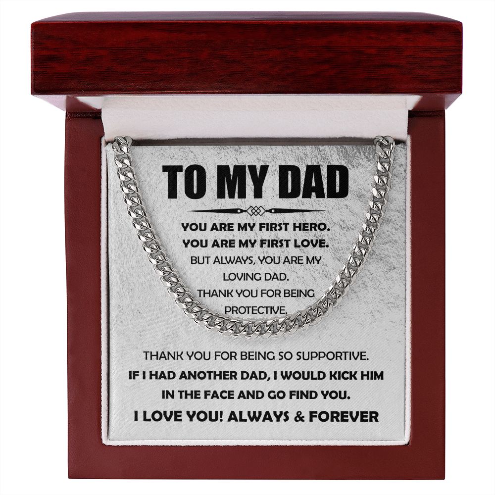 You Are My Loving Dad - Cuban Link Chain Necklace