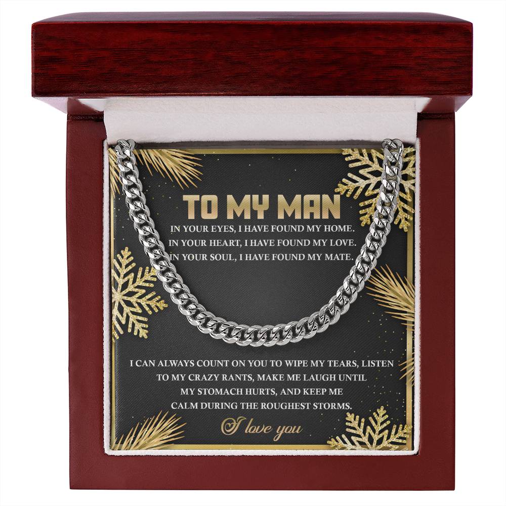 Gift For My Man - Cuban Chain Link Necklace - I Found My Home