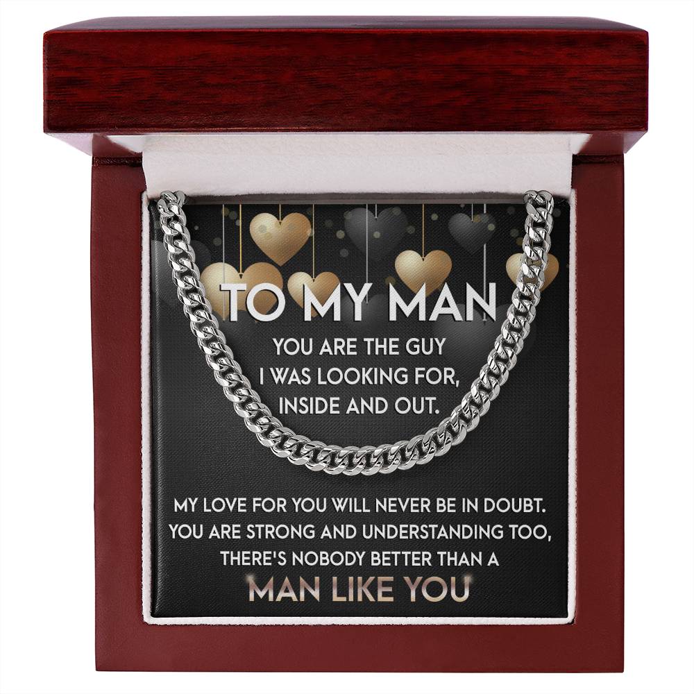 My Man-Man Like You-Cuban Chain Link Necklace