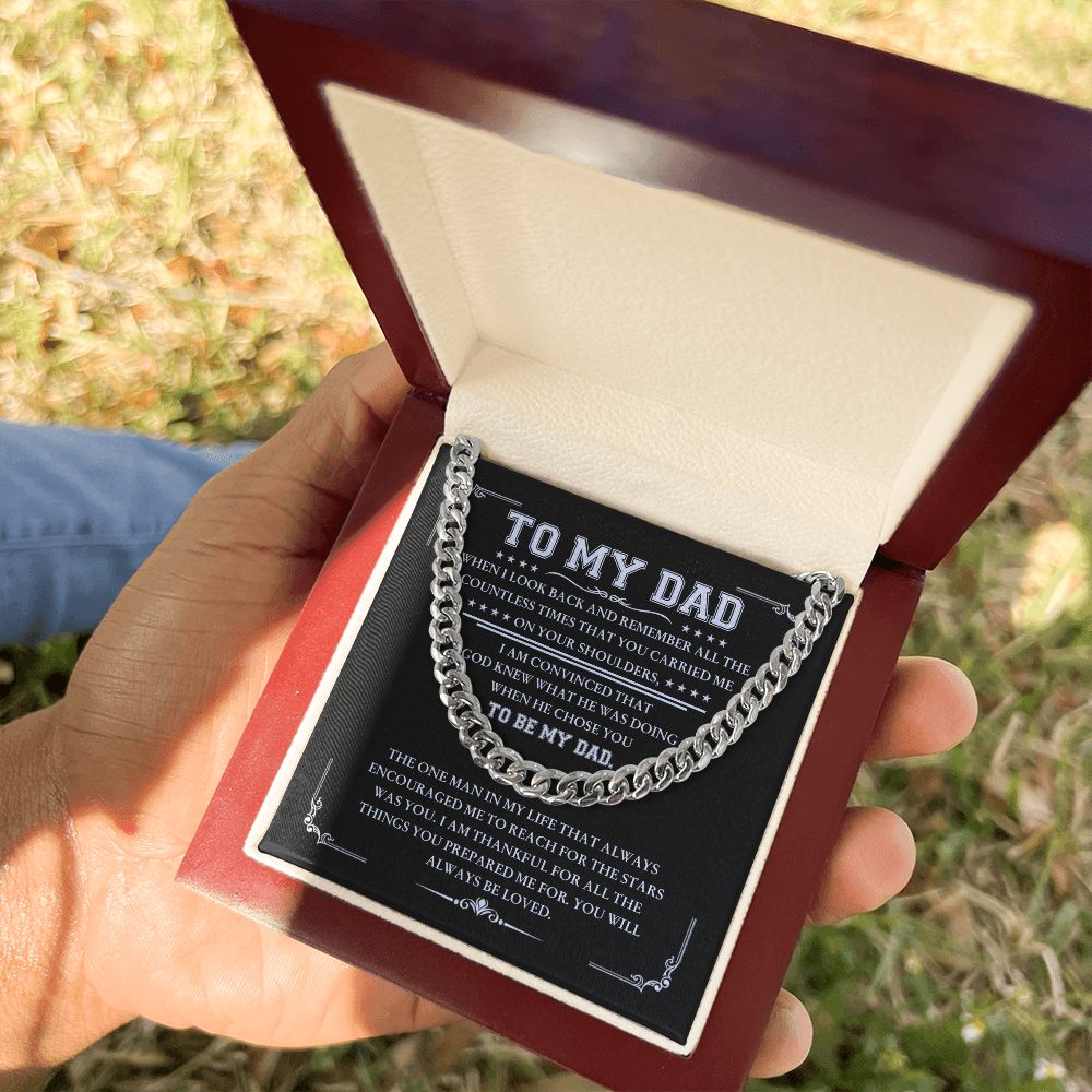 My Dad - Always Be Loved Cuban Link Chain Necklace Gift