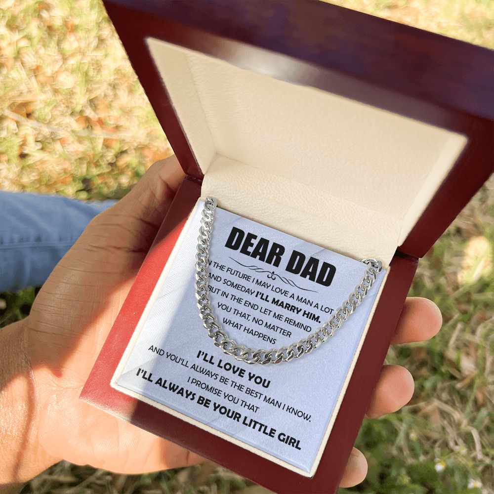 Dear Dad - The Best Man Cuban Chain From Daughter