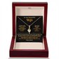 To My Beautiful Wife - Hand in Hand - Timeless Alluring Beauty Necklace in a Luxury Gift