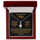 To My Beautiful Wife - Hand in Hand - Timeless Alluring Beauty Necklace in a Luxury Gift