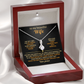 To My Beautiful Wife - Hand in Hand - Timeless Alluring Beauty Necklace in a Luxury Gift