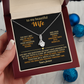 To My Beautiful Wife - Hand in Hand - Timeless Alluring Beauty Necklace in a Luxury Gift