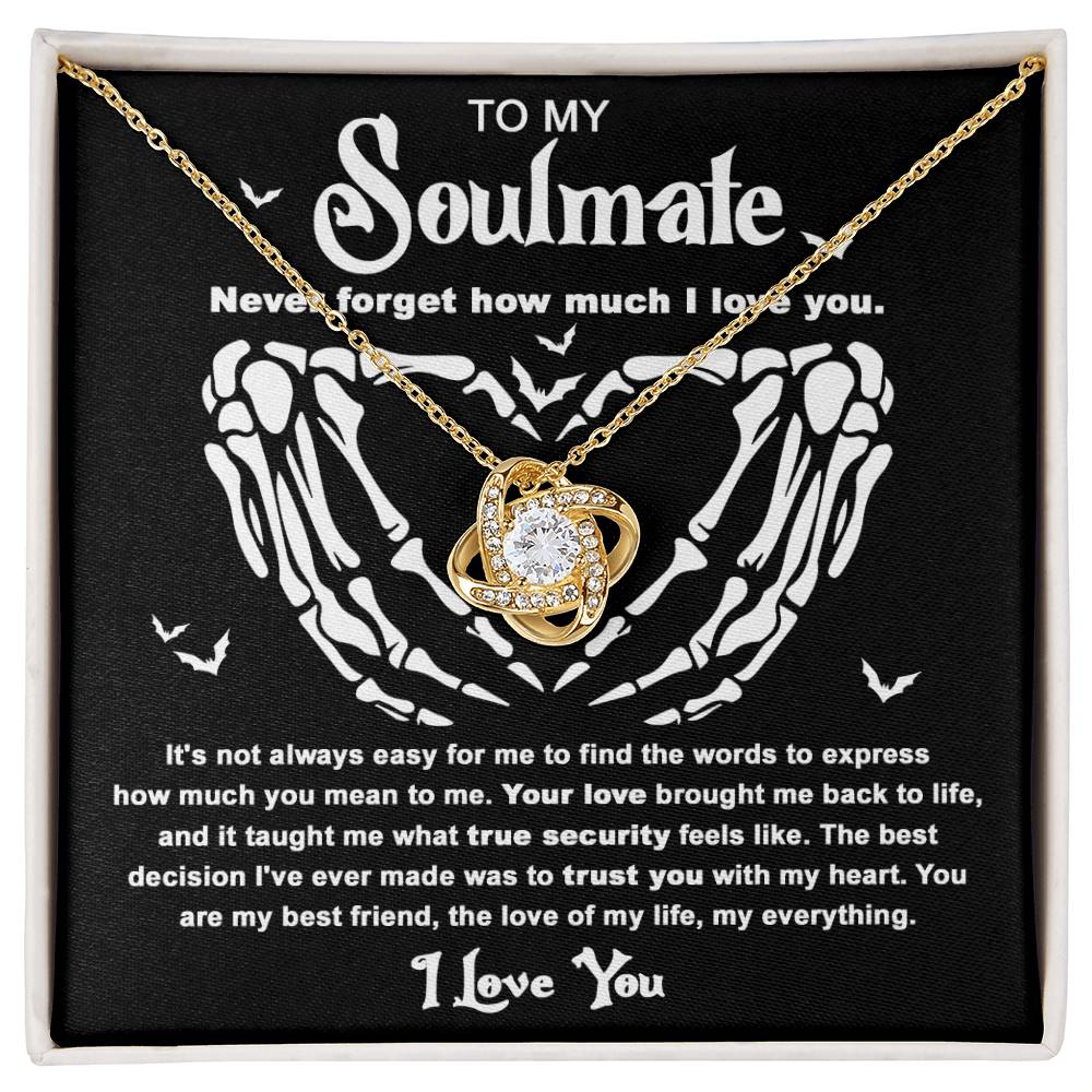 Soulmate Necklace Gift For Halloween - True Security