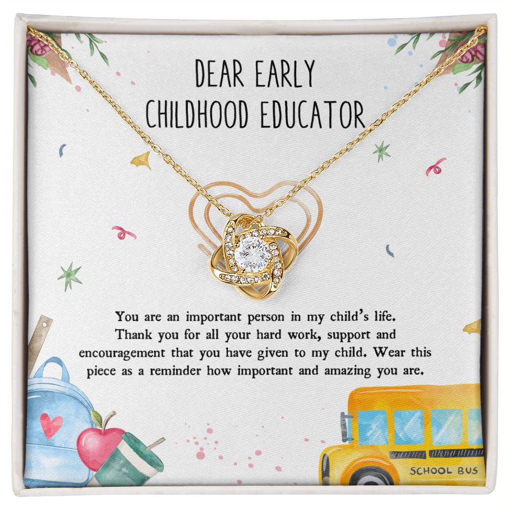 Teacher Appreciation Gifts - Necklace - Early Childhood Educator