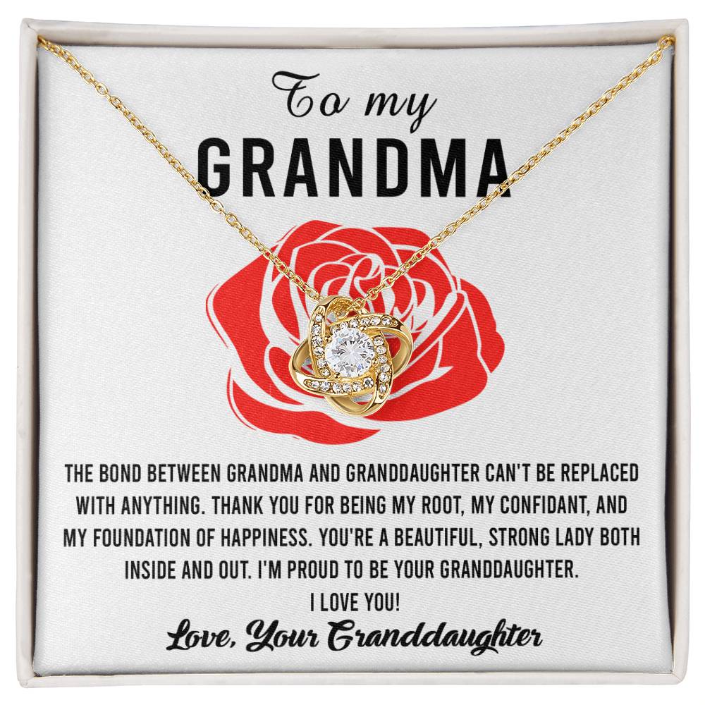 Grandma Gift - Love Knot Necklace - Strong Lady