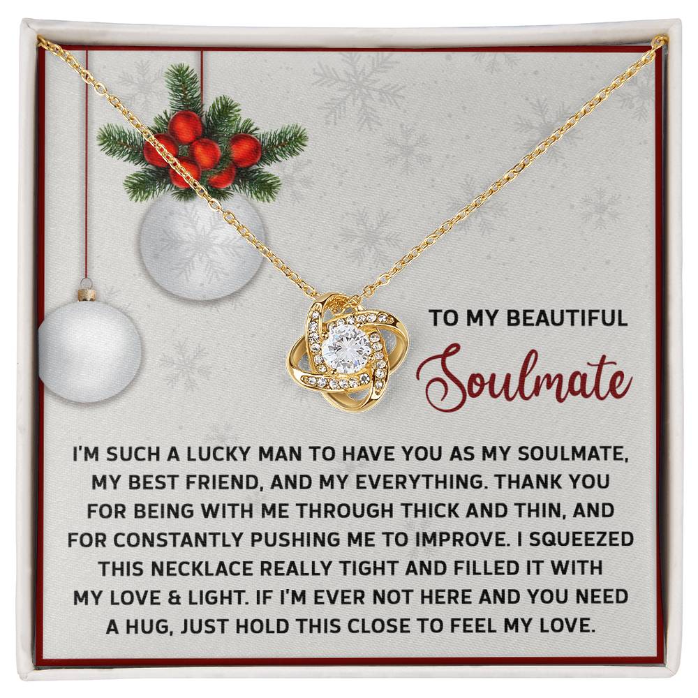 Soulmate Jewelry Gift - Knot Of Love Necklace - Feel My Love