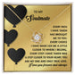 To My Soulmate Jewelry Gift - 14K Gold Love Knot Forever Necklace with Message Card - A Step Closer