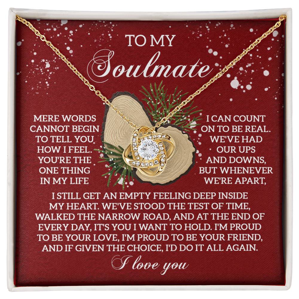 Soulmate Jewelry Gift - Love Knot Necklace - Test Of Time