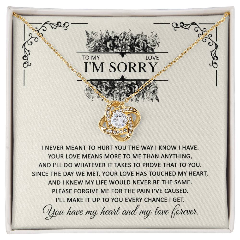 I'm Sorry Gift - Love Knot Necklace - Every Chance