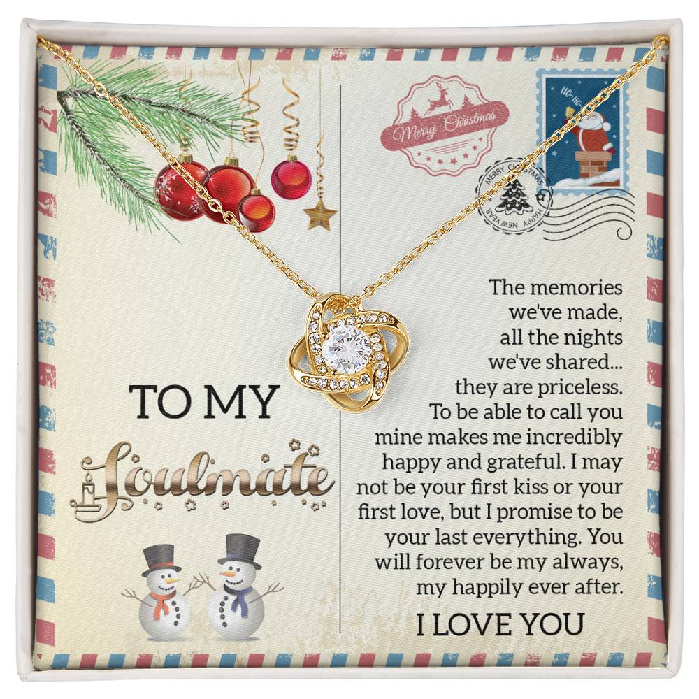 Soulmate Jewelry Gift - Love Knot Necklace - My Last Everything