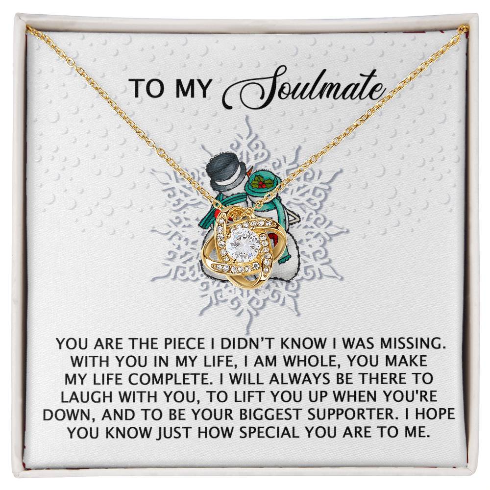 Soulmate Jewelry Gift - Knot Of Love Necklace - Laugh With You