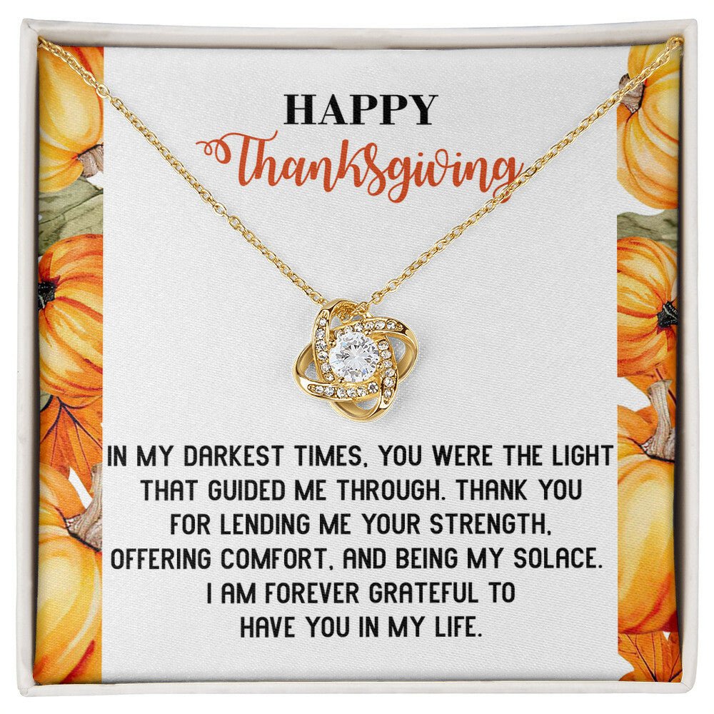 Thanksgiving Jewelry Gift For Women - You Were The Light That Guided Me Through