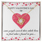 Happy Valentine's Day - 14K Gold Necklace with Personalized Message Card - What I Found In You