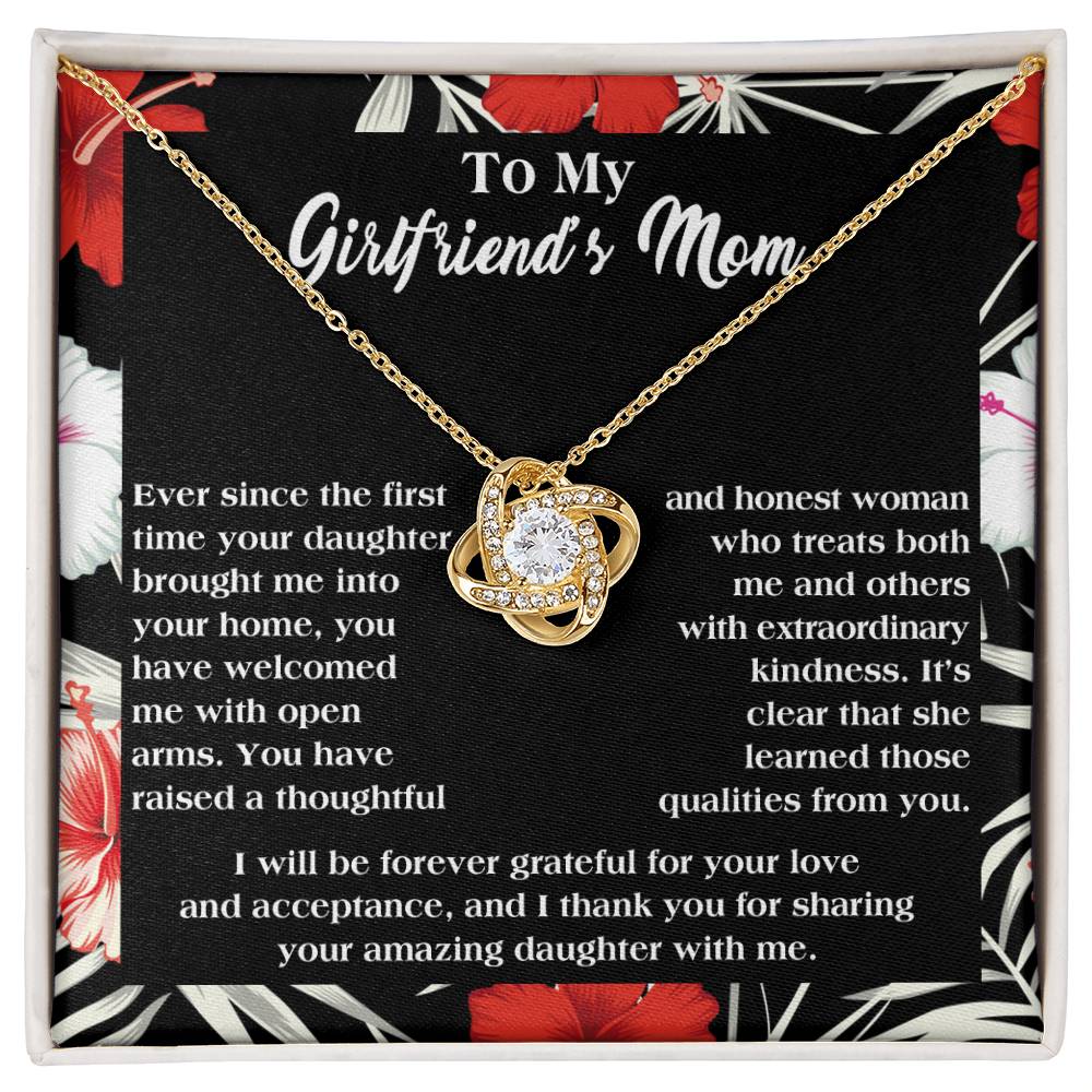 Girlfriends Mom Gift - Love Knot Necklace - Forever Grateful