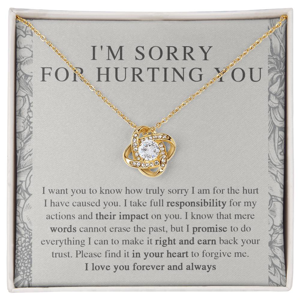 I'm Sorry Gift - Love Knot Necklace - Do Everything