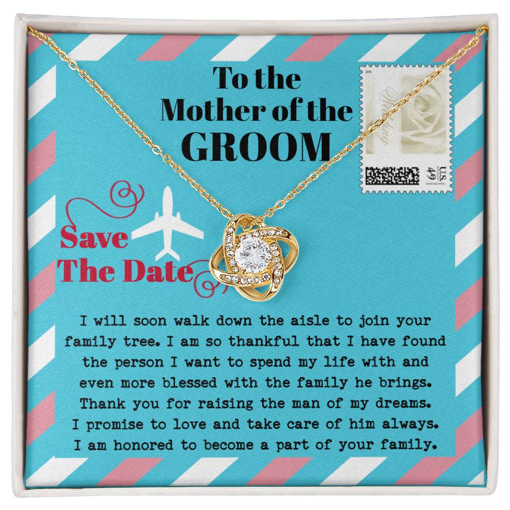 Mother of the Groom - Love Knot Necklace Gift - Down The Aisle