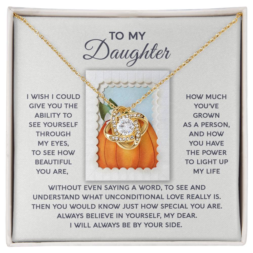 Daughter Jewelry Gift - Knot Of Love Necklace - How Special You Are