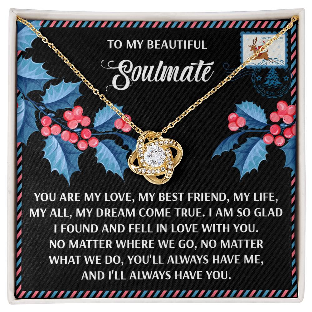 Soulmate Jewelry Gift - Knot Of Love Necklace - Fell In Love