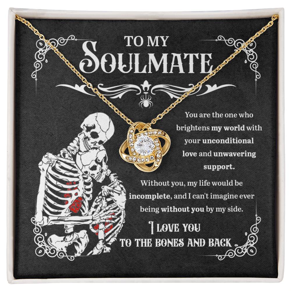 Soulmate Necklace Gift For Halloween - Unwavering Support