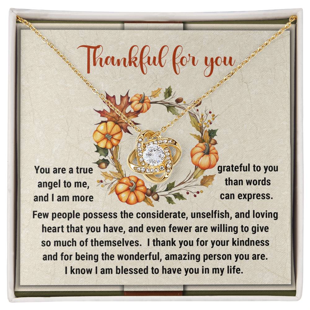 Thanksgiving Jewelry Gift For Women - Thank You For Being So Wonderful