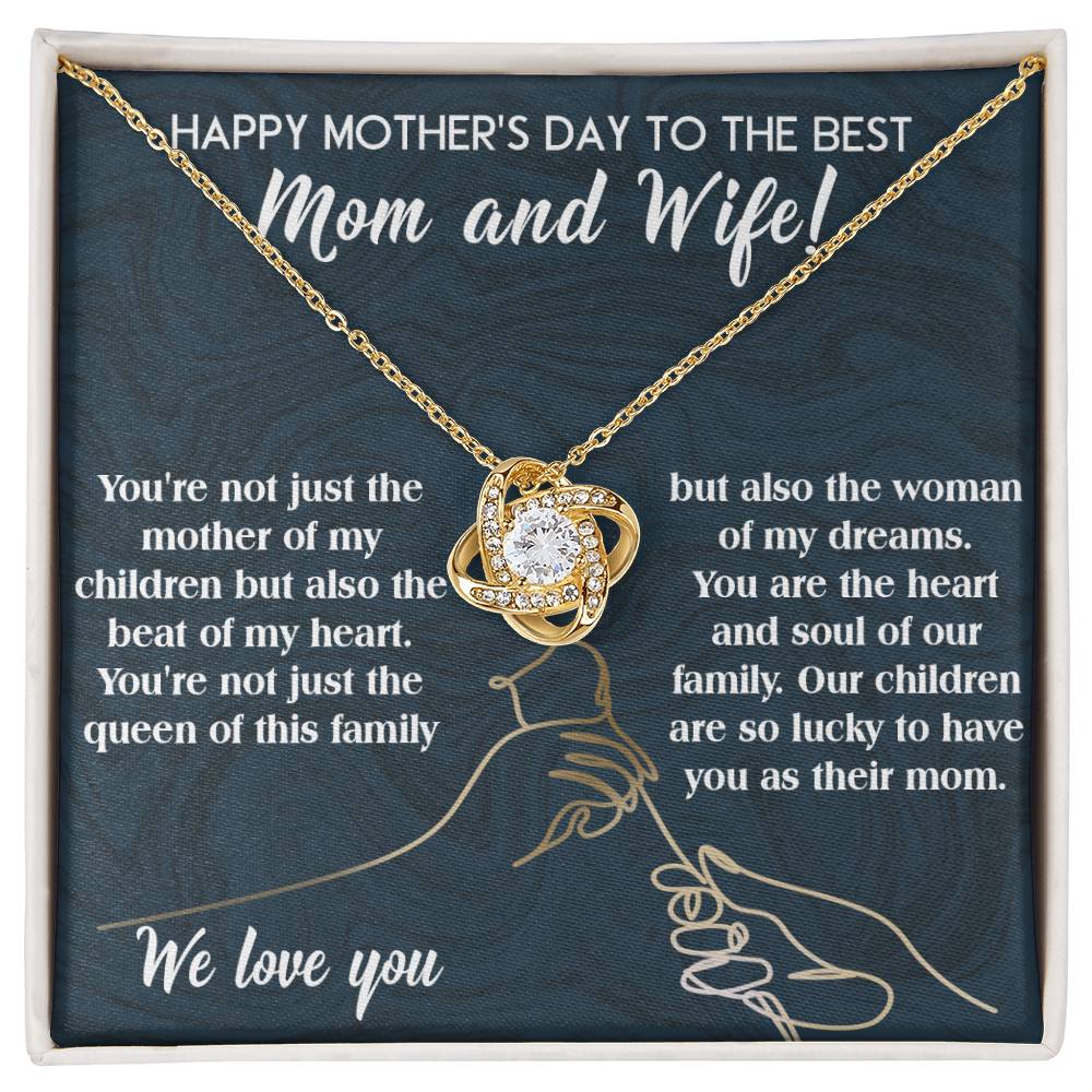 Mother's Day Love Knot Necklace  Gift For Wife