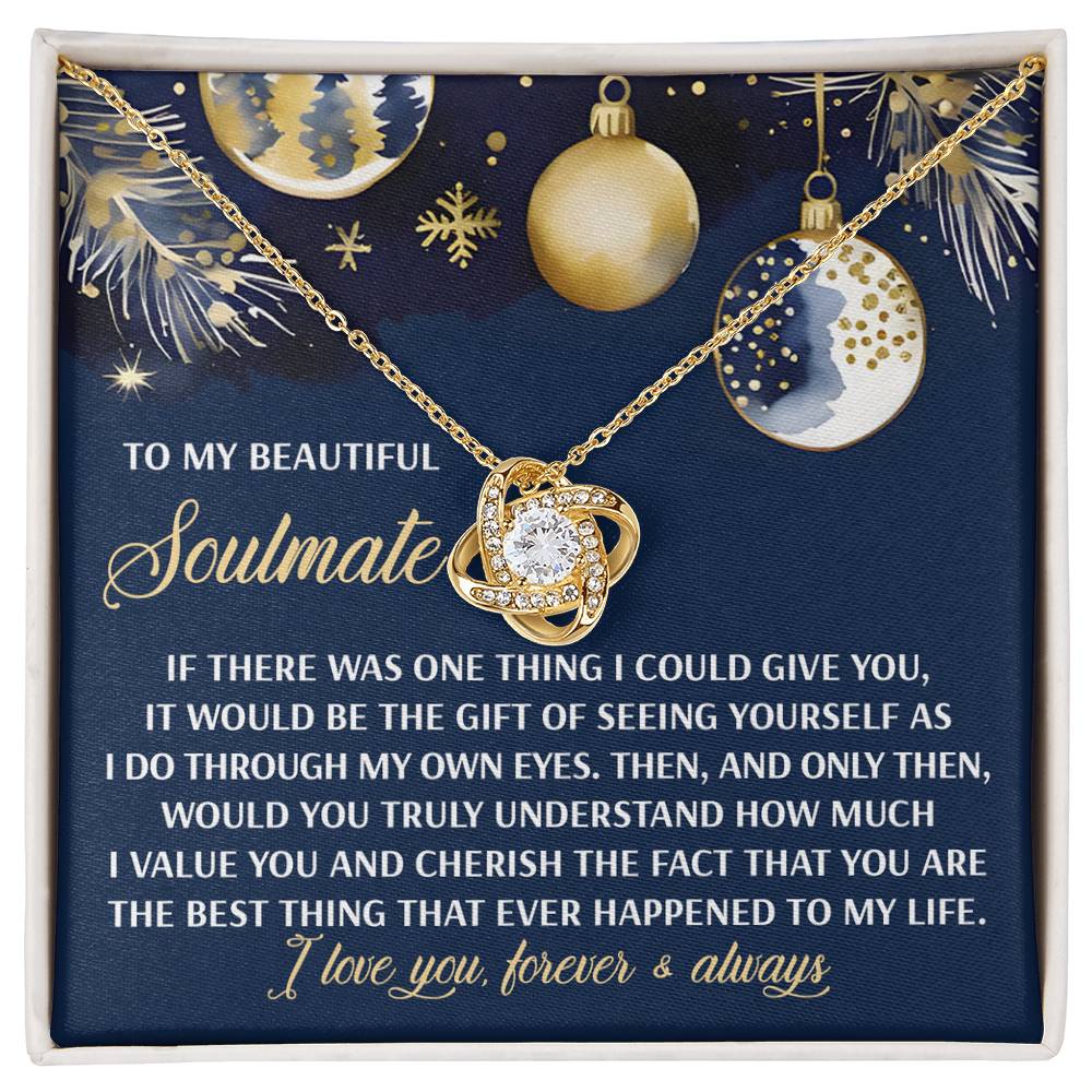 Soulmate Jewelry Gift - Love Knot Necklace - One Thing