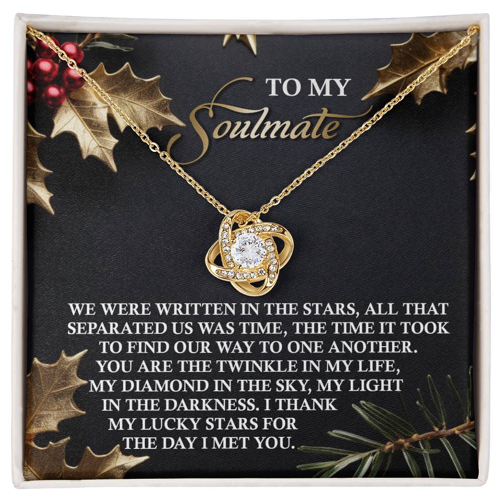 Soulmate Jewelry Gift - Knot Of Love Necklace - In The Stars