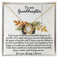 To My Granddaughter Jewelry Gift - Beautiful, Brave and Strong - Love Knot Necklace