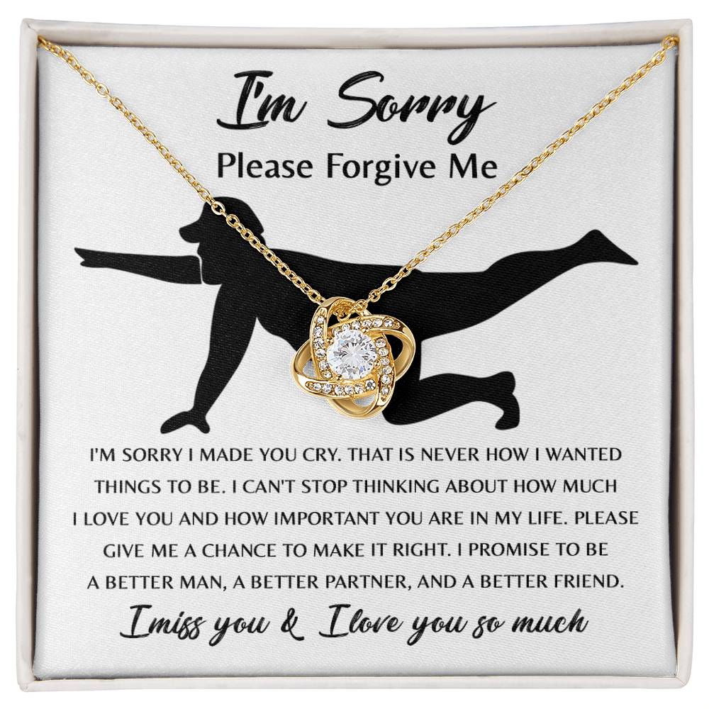 Apology Jewelry Gift - Love Knot Necklace - Things To Be