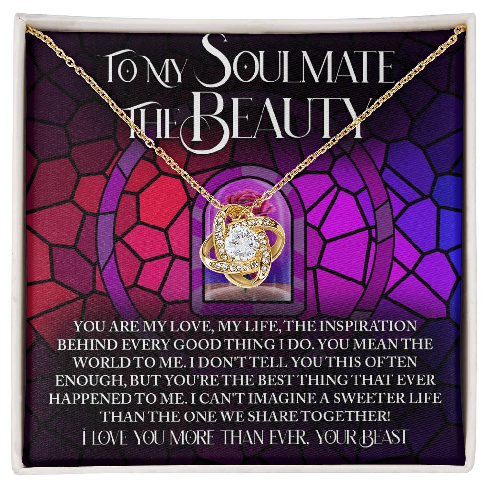 To My Soulmate Jewelry Gift - Love Knot Forever Necklace - Sweeter Life