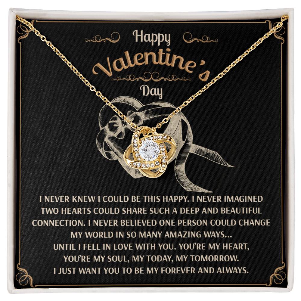 To My Soulmate Jewelry Gift - Love Knot Forever Necklace - Amazing Ways