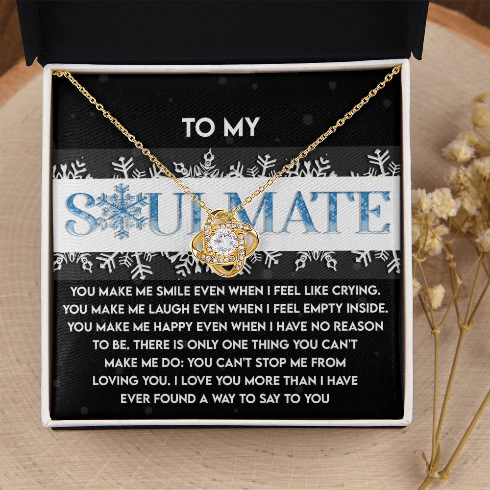 Soulmate Jewelry Gift - Love Knot Necklace - Loving You