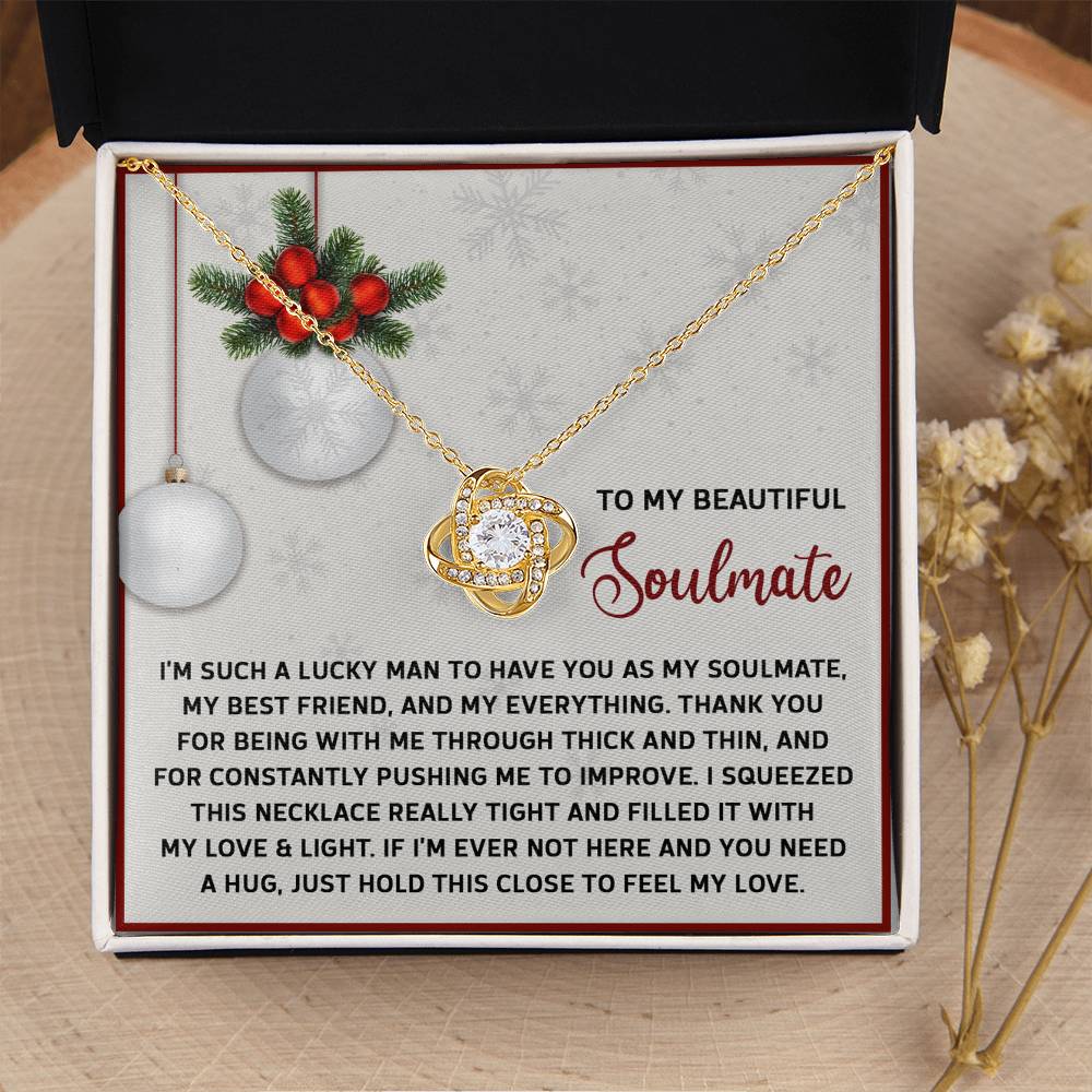 Soulmate Jewelry Gift - Knot Of Love Necklace - Feel My Love