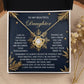 To My Daughter Jewelry Gift - Your Dreams -  Love Knot Necklace