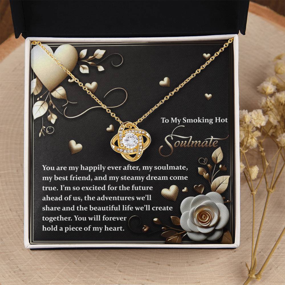 To My Soulmate Jewelry Gift - The Future - Love Knot Necklace