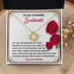 To My Soulmate Jewelry Gift - Love Knot Forever Necklace with Heartfelt Message Card From You - Soul's Counterpart
