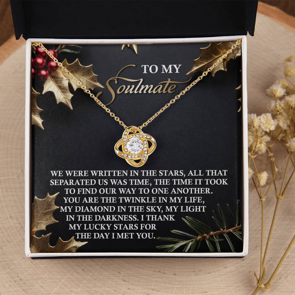 Soulmate Jewelry Gift - Knot Of Love Necklace - In The Stars