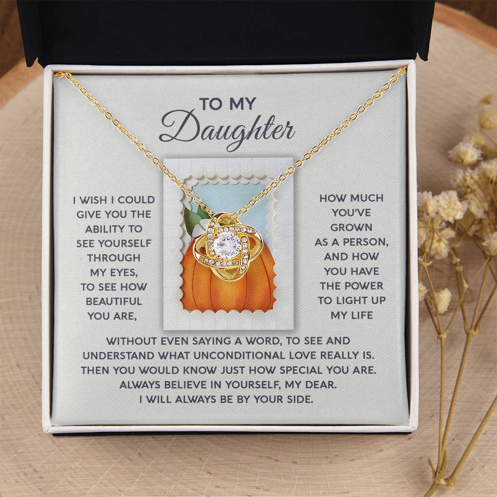 Daughter Jewelry Gift - Knot Of Love Necklace - How Special You Are