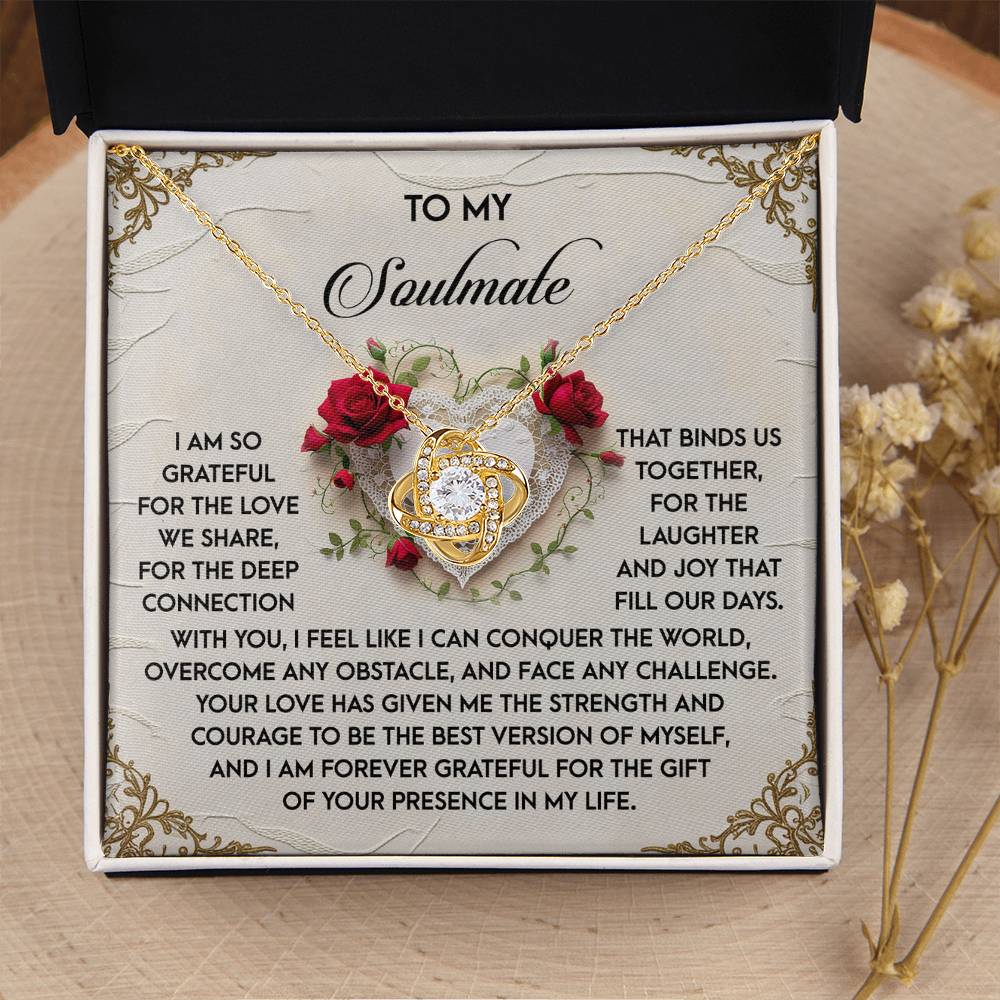 To My Soulmate Jewelry Gift - Our Days - Love Knot Necklace