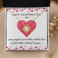 Happy Valentine's Day - 14K Gold Necklace with Personalized Message Card - What I Found In You